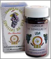 C�psulas de semillas de uva
