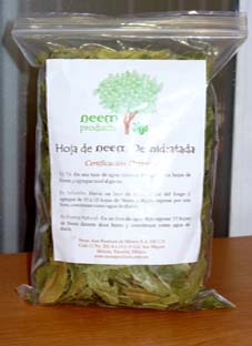 Leaf of neem dehydrated